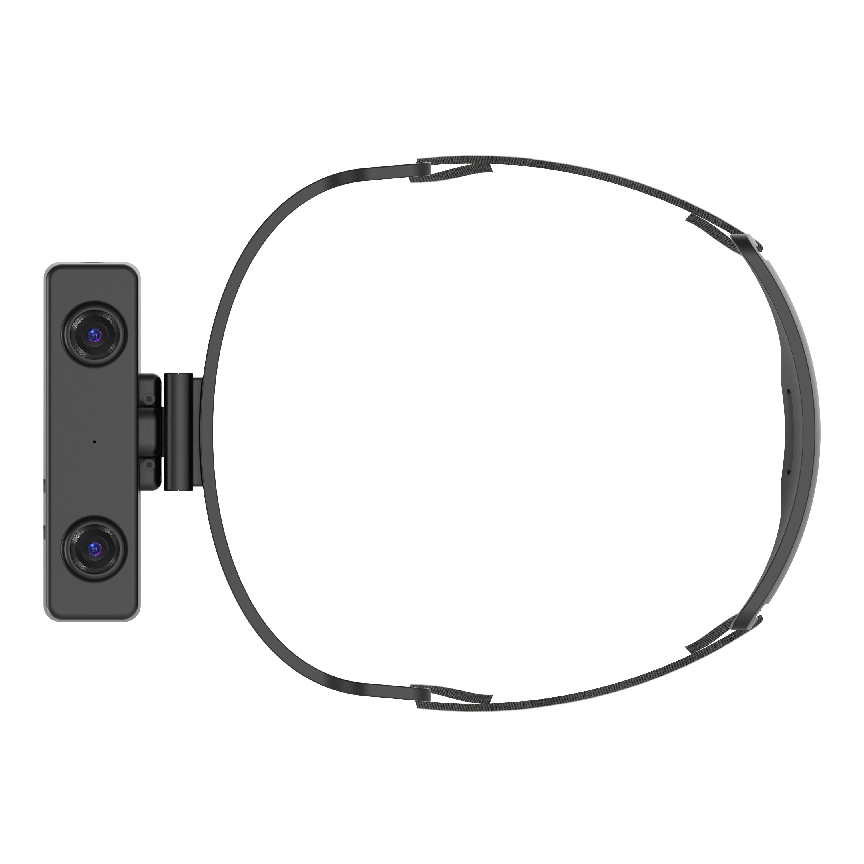 EGO R8 headset viewed from above showing the camera bar and headband layout